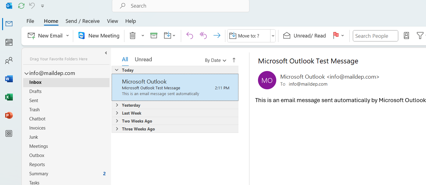 Maildep screenshot 1